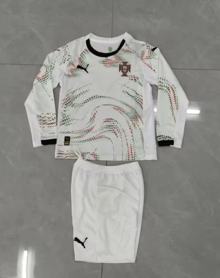 Kit de niño Portugal visitante 2025 manga larga