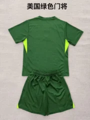 Kit de niño Estados Unidos portero color verde 2025 - Imagen 2