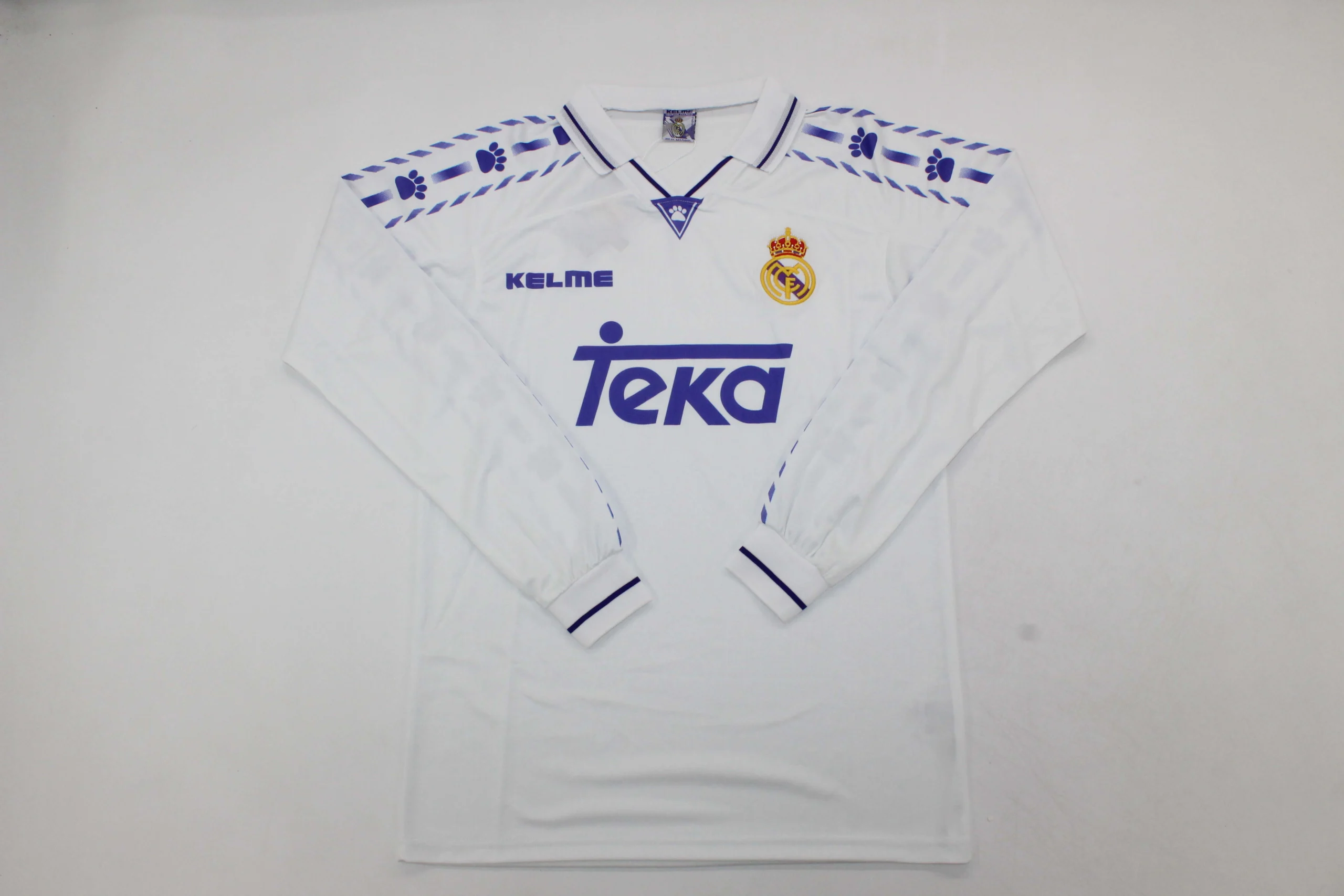 743cc1f0 Real Madrid retro manga larga 96/97 - Imagen 1
