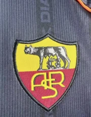 Roma retro manga larga 99/00 visitante - Imagen 2