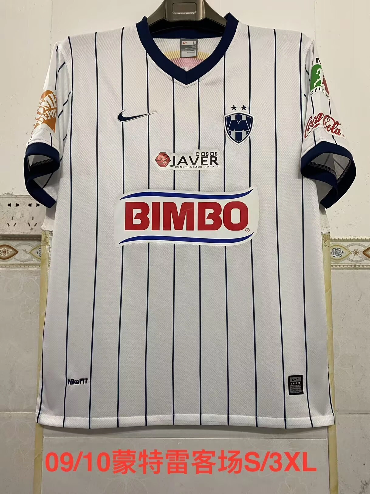 da1677b8 Rayados Monterrey retro 09/10 visitante - Imagen 1