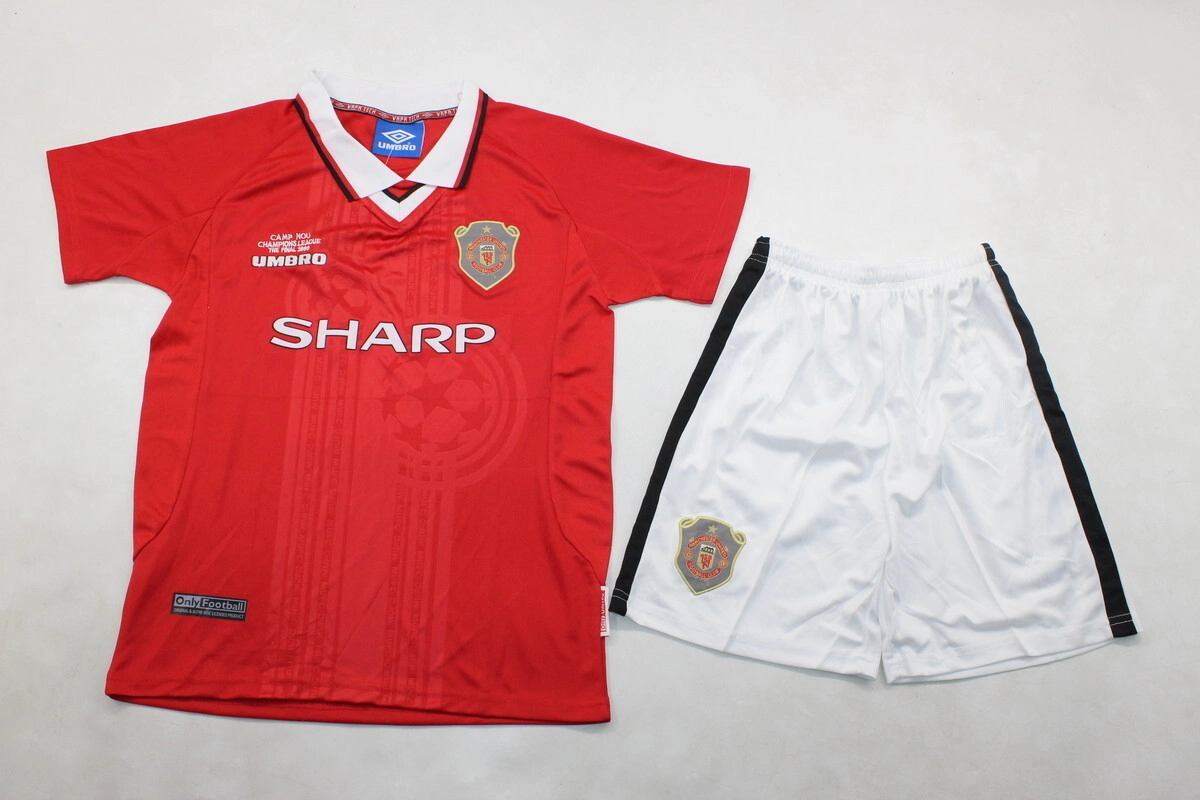 466b9100 Kit de niño Manchester United retro 99/00 local - Imagen 1