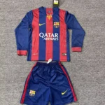 Kit de niño Barcelona retro manga larga 14/15