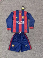 Kit de niño Barcelona retro manga larga 14/15