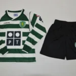 Kit de niño Sporting Lisboa retro manga larga 02/03
