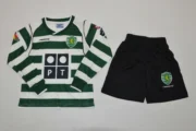 Kit de niño Sporting Lisboa retro manga larga 02/03