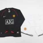 Kit de niño Manchester United retro 07/08 visitante manga larga