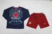 Kit de niño Atlético de Madrid retro manga larga 04/05 visitante