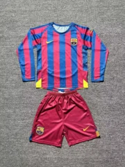 Kit de niño Barcelona retro manga larga 05/06