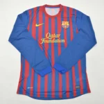 Barcelona retro manga larga 11/12 local versión jugador