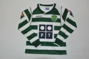Kit de niño Sporting Lisboa retro manga larga 02/03 - Imagen 5