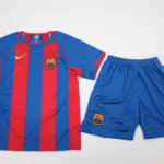 Kit de niño Barcelona retro 04/05 local