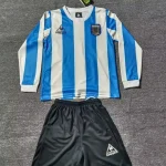 Kit de niño Argentina retro manga larga 1986