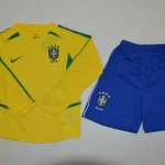 Kit de niño Brasil retro manga larga 2002