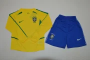 Kit de niño Brasil retro manga larga 2002