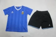 Kit de niño Argentina retro 1986 visitante