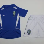 Kit de niño Brasil retro 2002 visitante