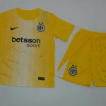 Kit de niño Inter de Milán portero color amarillo 25/26