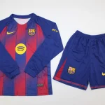 Kit de niño Barcelona local 25/26 manga larga