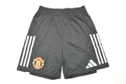 Short Manchester United local color negro 25/26 versión jugador