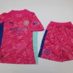 Kit de niño Manchester City portero color rosa 25/26