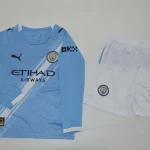 Kit de niño Manchester City local 25/26 manga larga
