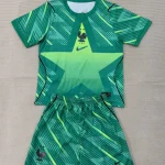Kit de niño Francia portero color verde 2026