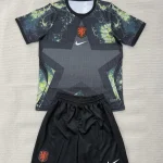 Kit de niño Países Bajos portero color negro 2026